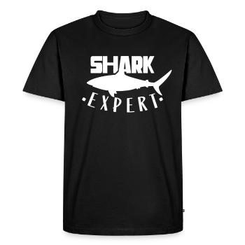 Requins experts Requins Dent de requin Requin plongeur - T-shirt Premium bio Homme - noir - Devant - Nico (187cm)