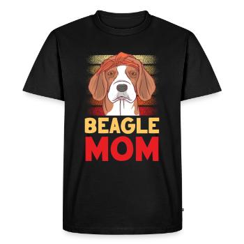 Beagle Mama Beagles Dog Lovers Puppy - T-shirt Premium bio Homme - noir - Devant - Nico (187cm)