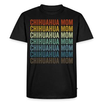 Chihuahua Mama Chihuahua Chien Chihuahua Propriétaire - T-shirt Premium bio Homme - noir - Devant - Nico (187cm)
