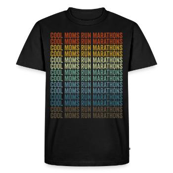 mamans cool courir marathons coureur ami de course - T-shirt Premium bio Homme - noir - Devant - Nico (187cm)