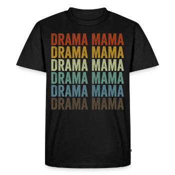 Drame Mama Théâtre Artiste de théâtre - T-shirt Premium bio Homme - noir - Devant - Nico (187cm)