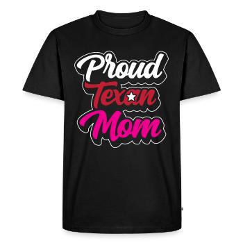 Fière mère texane Texas Texas Texan - T-shirt Premium bio Homme - noir - Devant - Nico (187cm)