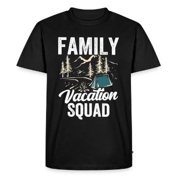 Family Holiday Squad Family Holiday Family - Men's Premium Organic T-Shirt - black - Front - Nico (187cm)