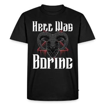 Satan Beelzebub Devil Gothic Pentagram Mystical - Men's Premium Organic T-Shirt - black - Front - Nico (187cm)