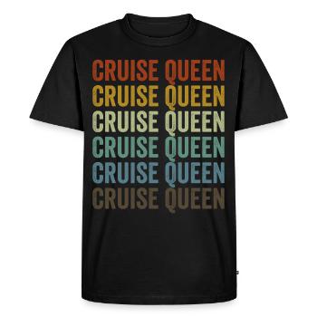 Croisière Queen Croisière vacances Croisière Kreuzfah - T-shirt Premium bio Homme - noir - Devant - Nico (187cm)