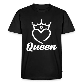 Reine - T-shirt Premium bio Homme - noir - Devant - Nico (187cm)