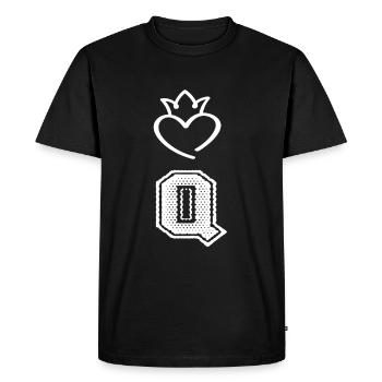 Reine - T-shirt Premium bio Homme - noir - Devant - Nico (187cm)