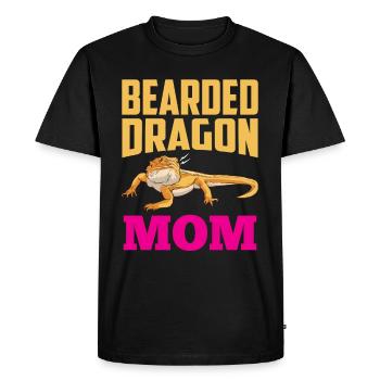 Dragon barbu Maman Animal Barbu Dragon Barbu - T-shirt Premium bio Homme - noir - Devant - Nico (187cm)