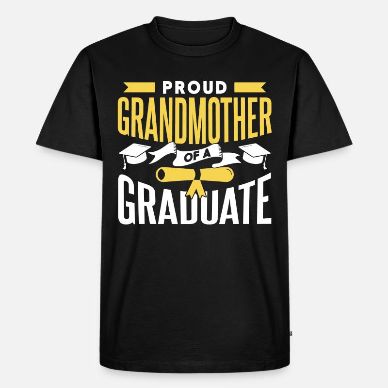 Stolze Großmutter Eines Absolventen Absolvent - Männer Premium Bio T-Shirt - Schwarz