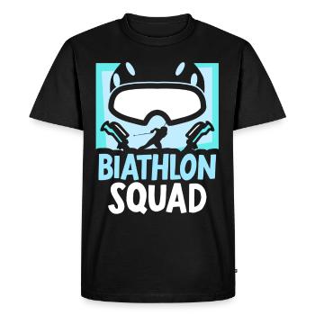 Biathlon Équipe Biathlète Sport Biathlète Biathlons - T-shirt Premium bio Homme - noir - Devant - Nico (187cm)