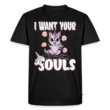 Satan Beelzebub Devil Gothic Pentagram Mystical - Men's Premium Organic T-Shirt - black - Front - Nico (187cm)