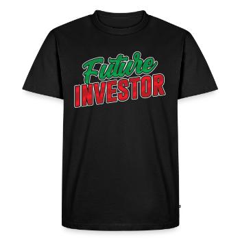 Futur investisseur Investir Investir Investisseurs - T-shirt Premium bio Homme - noir - Devant - Nico (187cm)