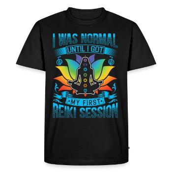 Praticiens de Reiki & Maître Reiki - T-shirt Premium bio Homme - noir - Devant - Nico (187cm)