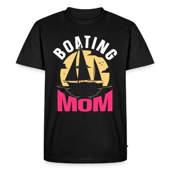 Boating Mother Boat Yacht Boating Ship - Men's Premium Organic T-Shirt - black - Front - Nico (187cm)
