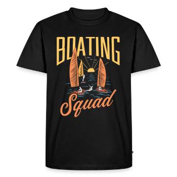 Boating Team Sailboat Boat Ship Yacht - Men's Premium Organic T-Shirt - black - Front - Nico (187cm)