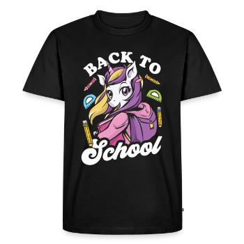 Retour à l’école Retour à l’école Enseignants de retour à l’école - T-shirt Premium bio Homme - noir - Devant - Nico (187cm)