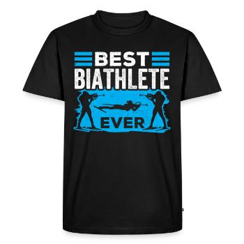 Meilleur biathlète de tous les temps Biathlon Biathlète - T-shirt Premium bio Homme - noir - Devant - Nico (187cm)