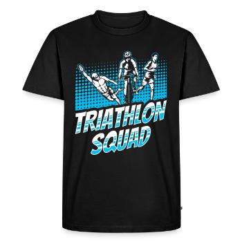Triathlon Équipe Triathlon Triathlète Triathlète - T-shirt Premium bio Homme - noir - Devant - Nico (187cm)