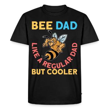 Bee Dad Bee King Beekeeper Beekeeper Gift - Men's Premium Organic T-Shirt - black - Front - Nico (187cm)