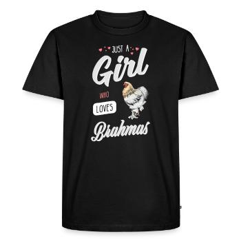 Brahma Chicken I Chicken Poultry Motif for - Men's Premium Organic T-Shirt - black - Front - Nico (187cm)
