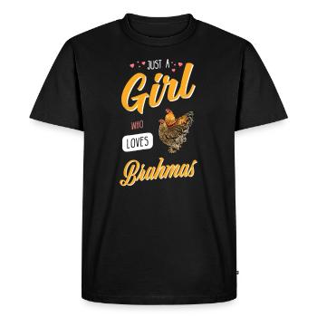 Brahma Chicken I Chicken Poultry Motif for - Men's Premium Organic T-Shirt - black - Front - Nico (187cm)