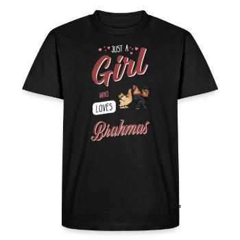 Brahma Chicken I Chicken Poultry Motif for - Men's Premium Organic T-Shirt - black - Front - Nico (187cm)