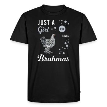 Brahma Chicken I Chicken Poultry Motif for - Men's Premium Organic T-Shirt - black - Front - Nico (187cm)