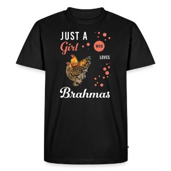 Brahma Chicken I Chicken Poultry Motif for - Men's Premium Organic T-Shirt - black - Front - Nico (187cm)