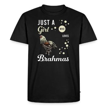 Brahma Chicken I Chicken Poultry Motif for - Men's Premium Organic T-Shirt - black - Front - Nico (187cm)