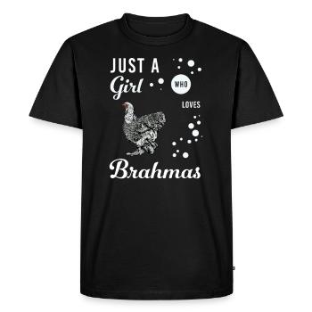 Brahma Chicken I Chicken Poultry Motif for - Men's Premium Organic T-Shirt - black - Front - Nico (187cm)
