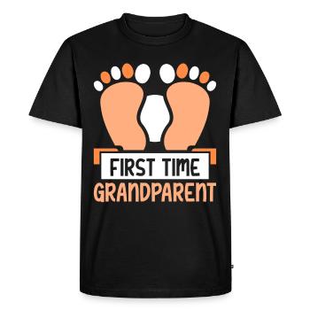 Pour la première fois, les grands-parents enceintes sucrées pour la première fois - T-shirt Premium bio Homme - noir - Devant - Nico (187cm)