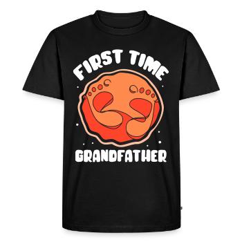 La première fois grand-père doux grands-parents première fois - T-shirt Premium bio Homme - noir - Devant - Nico (187cm)