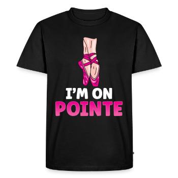 Je suis sur Pointe Ballerina Ballet Dancer - T-shirt Premium bio Homme - noir - Devant - Nico (187cm)