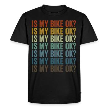Est-ce que mon vélo va bien? VTT VTT-Lie - T-shirt Premium bio Homme - noir - Devant - Nico (187cm)
