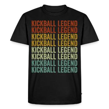 Kickball Legend Kickball Joueur - T-shirt Premium bio Homme - noir - Devant - Nico (187cm)