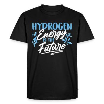 L’énergie de l’hydrogène est l’avenir L’hydrogène - T-shirt Premium bio Homme - noir - Devant - Nico (187cm)