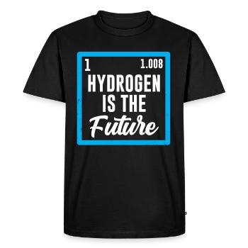 L’hydrogène est le futur élément hydrogène - T-shirt Premium bio Homme - noir - Devant - Nico (187cm)