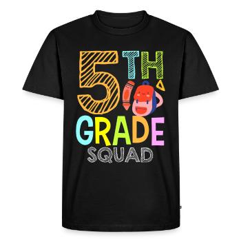 5 Class Team Fifth Grade School - Men's Premium Organic T-Shirt - black - Front - Nico (187cm)
