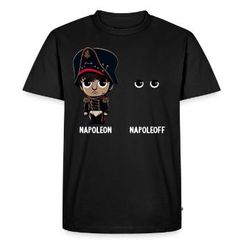 Napoléon Napoléon Joyeux Napoléon Bonaparte - T-shirt Premium bio Homme - noir - Devant - Nico (187cm)