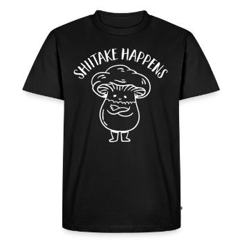 Cueilleur de champignons Chasseurs de champignons Amateurs de champignons Champignons Ferme de champignons - T-shirt Premium bio Homme - noir - Devant - Nico (187cm)