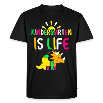 La maternelle est la vie Mignon Dictons Enfants Humour - T-shirt Premium bio Homme - noir - Devant - Nico (187cm)