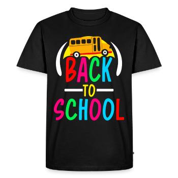 Retour à l’école Retour à l’école Enseignants de retour à l’école - T-shirt Premium bio Homme - noir - Devant - Nico (187cm)