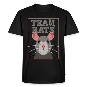 Team Rat Rat Lovers Animal Mignon - T-shirt Premium bio Homme - noir - Devant - Nico (187cm)
