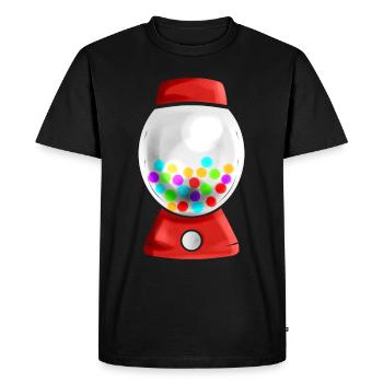 Œuf peint comme distributeur de bonbons pour Pâques - T-shirt Premium bio Homme - noir - Devant - Nico (187cm)