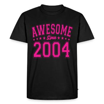 Génial depuis 2004 anniversaire 2004 millésime 2004 - T-shirt Premium bio Homme - noir - Devant - Nico (187cm)