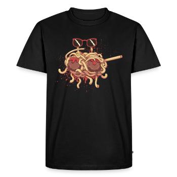 Dabbing Flying Spaghetti Monster Pastafari - T-shirt Premium bio Homme - noir - Devant - Nico (187cm)
