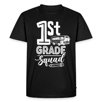 1 classe équipe première classe première année - T-shirt Premium bio Homme - noir - Devant - Nico (187cm)