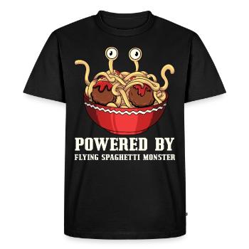 Spaghetti Volant Monster Pastafari Pastafari - T-shirt Premium bio Homme - noir - Devant - Nico (187cm)