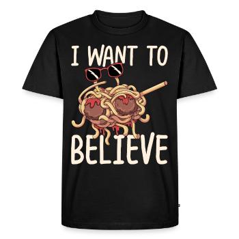 Dab Flying Spaghetti Monster - T-shirt Premium bio Homme - noir - Devant - Nico (187cm)