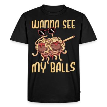 Dab Flying Spaghetti Monster - T-shirt Premium bio Homme - noir - Devant - Nico (187cm)